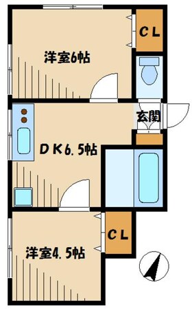 生田スカイハイツの物件間取画像